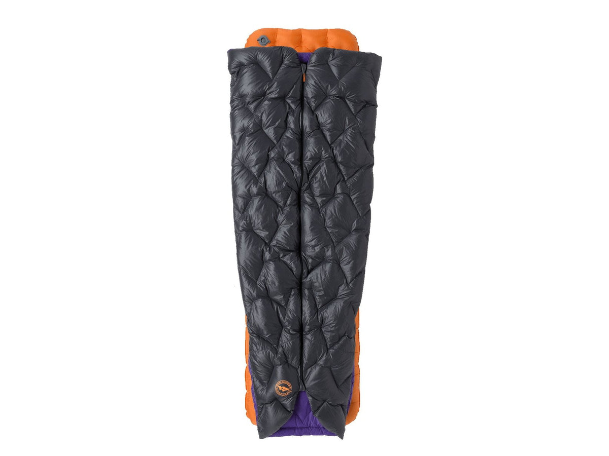 Big Agnes Fly Creek UL Zip Quilt 50 Sleeping Bag Asphalt/Royal Purple Long