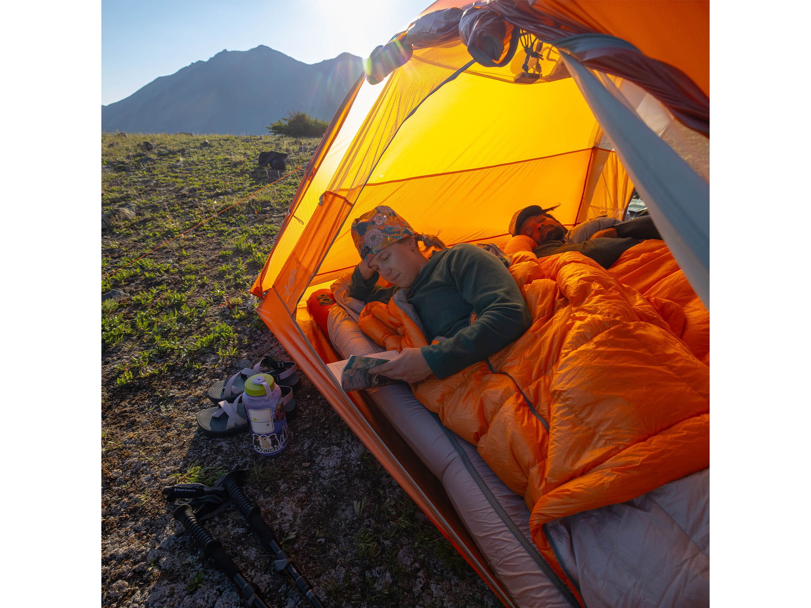 Big Agnes Lost Ranger 3N1 0 Sleeping Bag Mercury/Tangelo Long