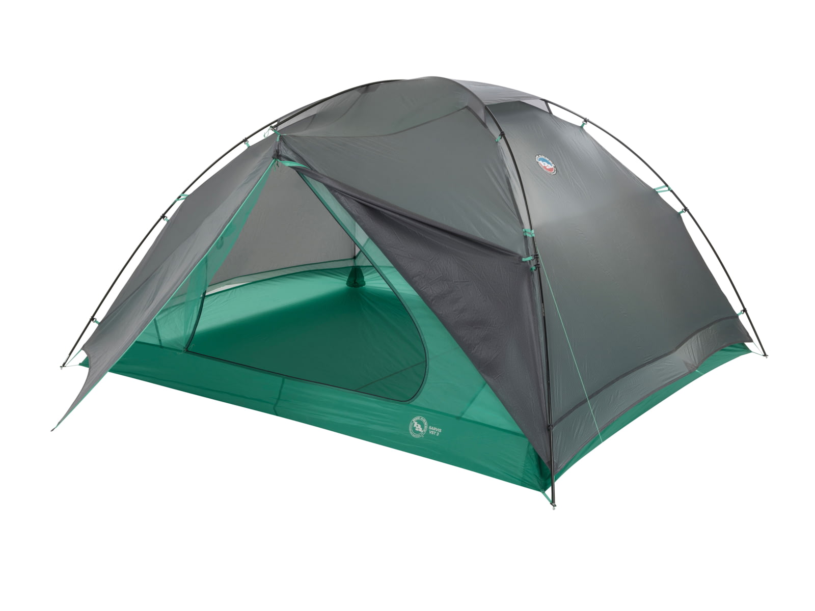 Big Agnes Sarvis VST 3P Tent Asphalt/Mint Leaf 3 person