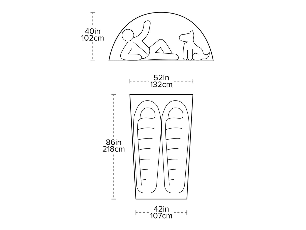 Big Agnes Shield 2P Tent Red 2 person TMS226