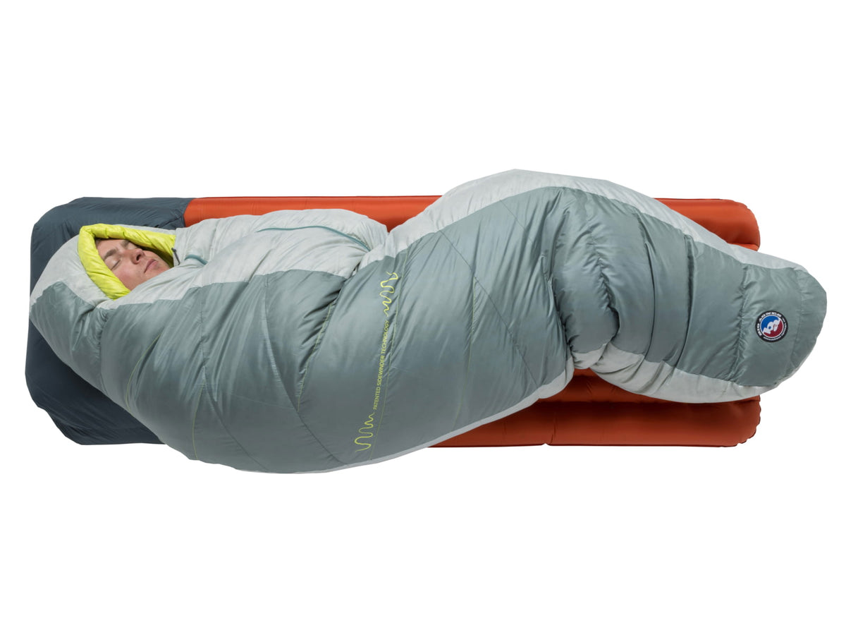 Big Agnes Sidewinder 20 650 RDS DownTek Sleeping Bag Chinois Green/Mercury/Evening Primrose