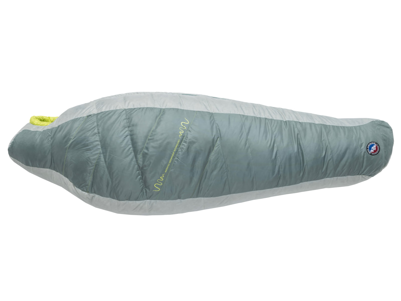 Big Agnes Sidewinder 20 650 RDS DownTek Sleeping Bag Chinois Green/Mercury/Evening Primrose