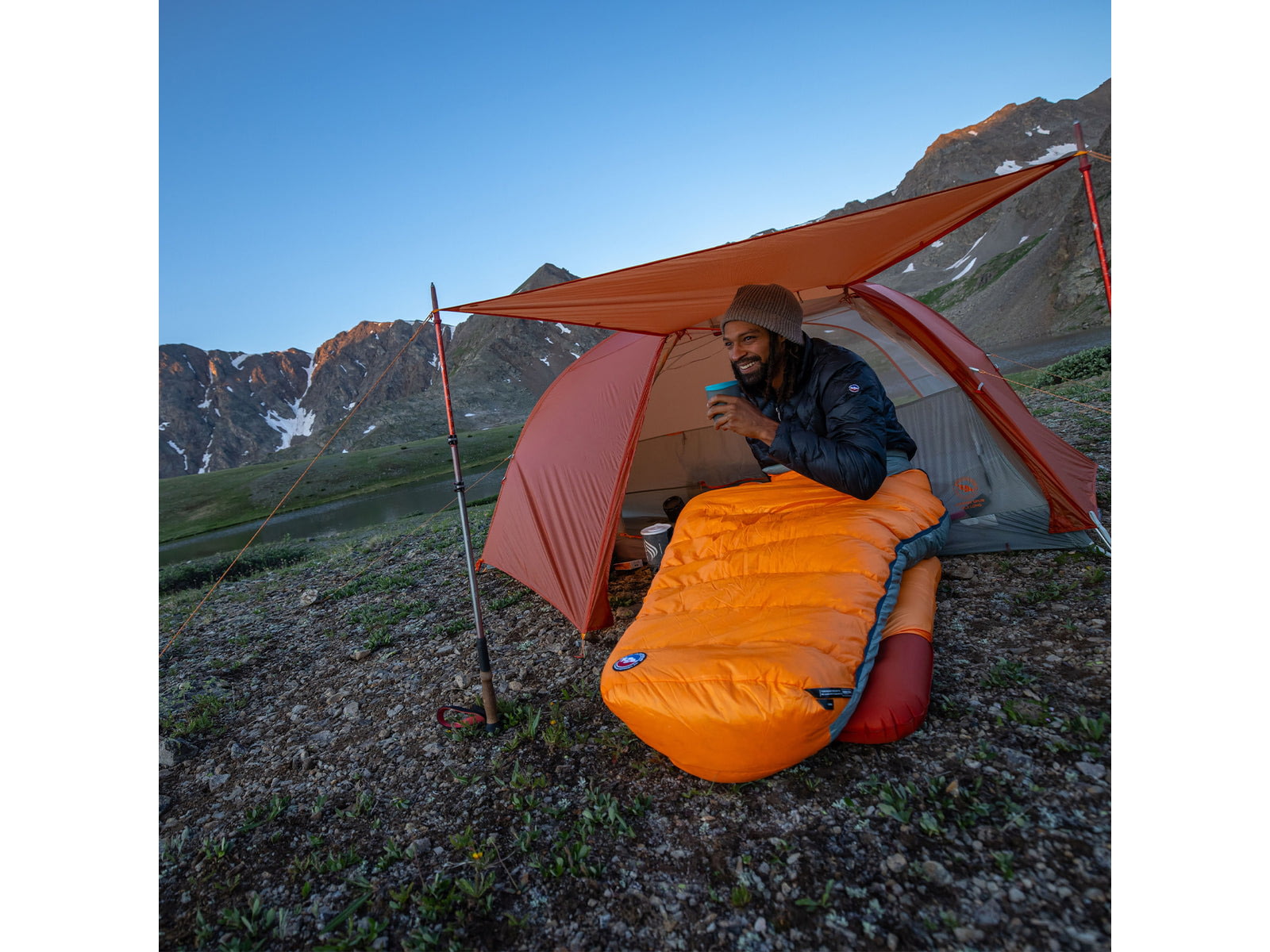 Big Agnes Torchlight EXP 20 Sleeping Bag Tangelo/Chinois Green