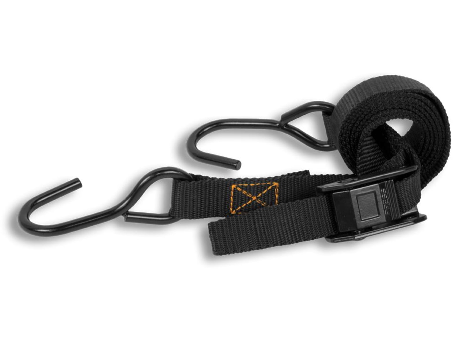 Big Game Treestands Cam-Buckle Strap-3 Pack includes 2-Vinyl-Coated Steel Hooks Black