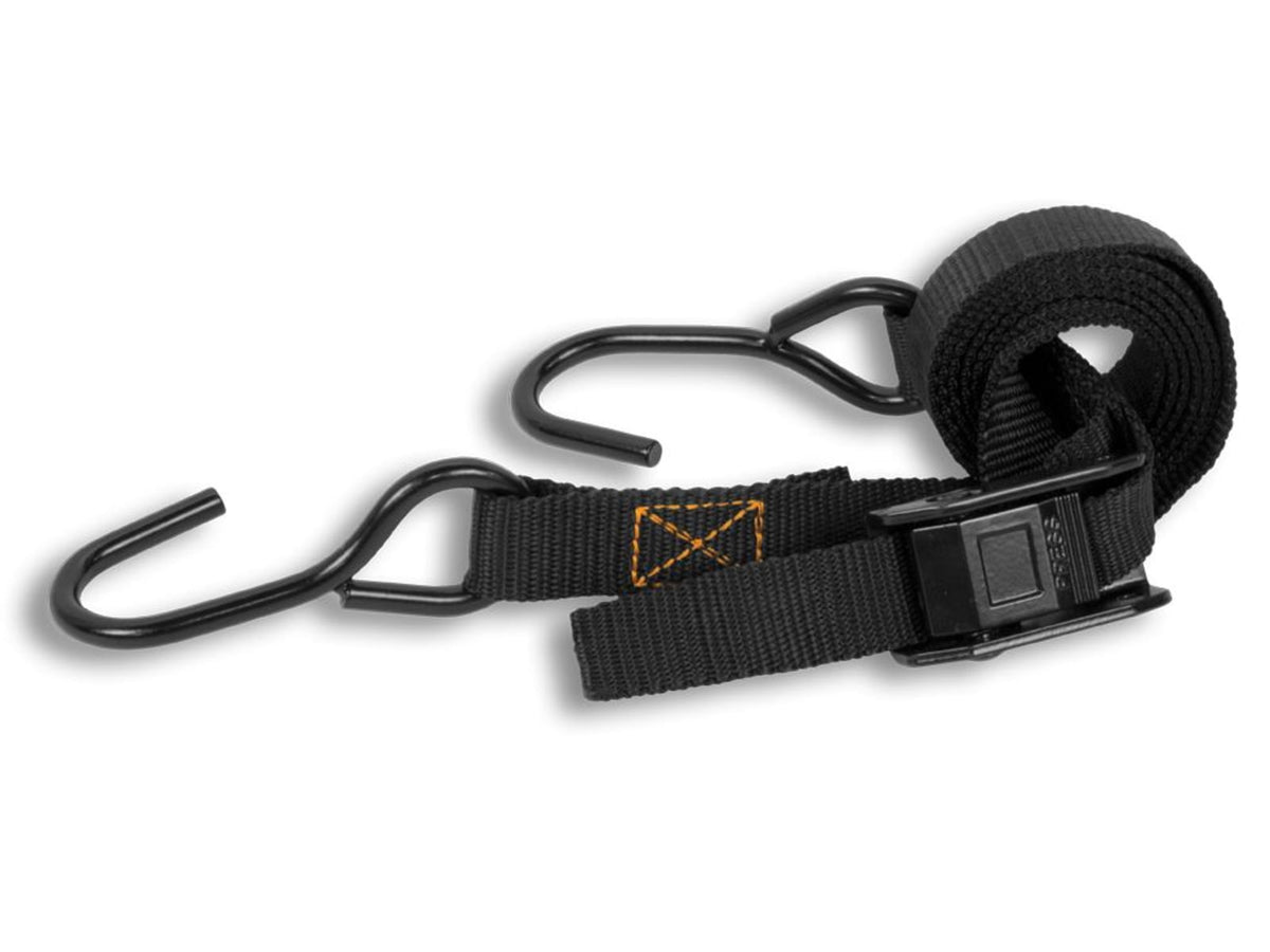 Big Game Treestands Cam-Buckle Strap-3 Pack includes 2-Vinyl-Coated Steel Hooks Black