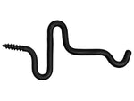 Muddy Long Accessory Hook Black MUD-BH001
