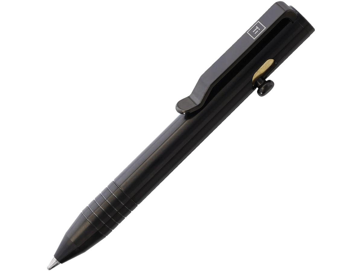 Big Idea Design Mini Bolt Action Pen Ti BLK BIG007575