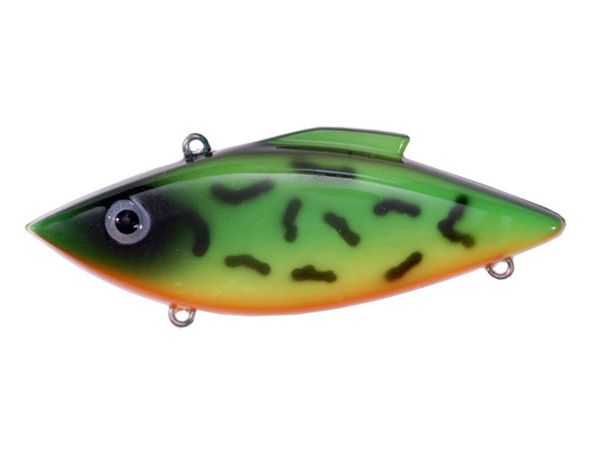 Bill Lewis Rat-L-Trap Chartreuse Lipless Crankbait 3in 1/2oz Sinking Classic Fire Tiger BLF-RT22