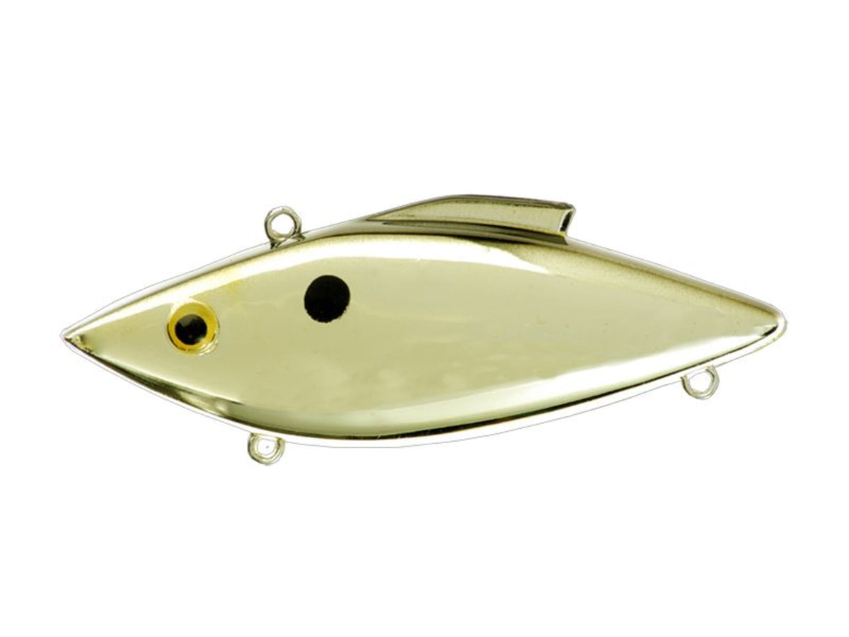 Bill Lewis Rat-L-Trap Gold Lipless Crankbait 3in 1/2oz Sinking Gold Black Back BLF-RT26