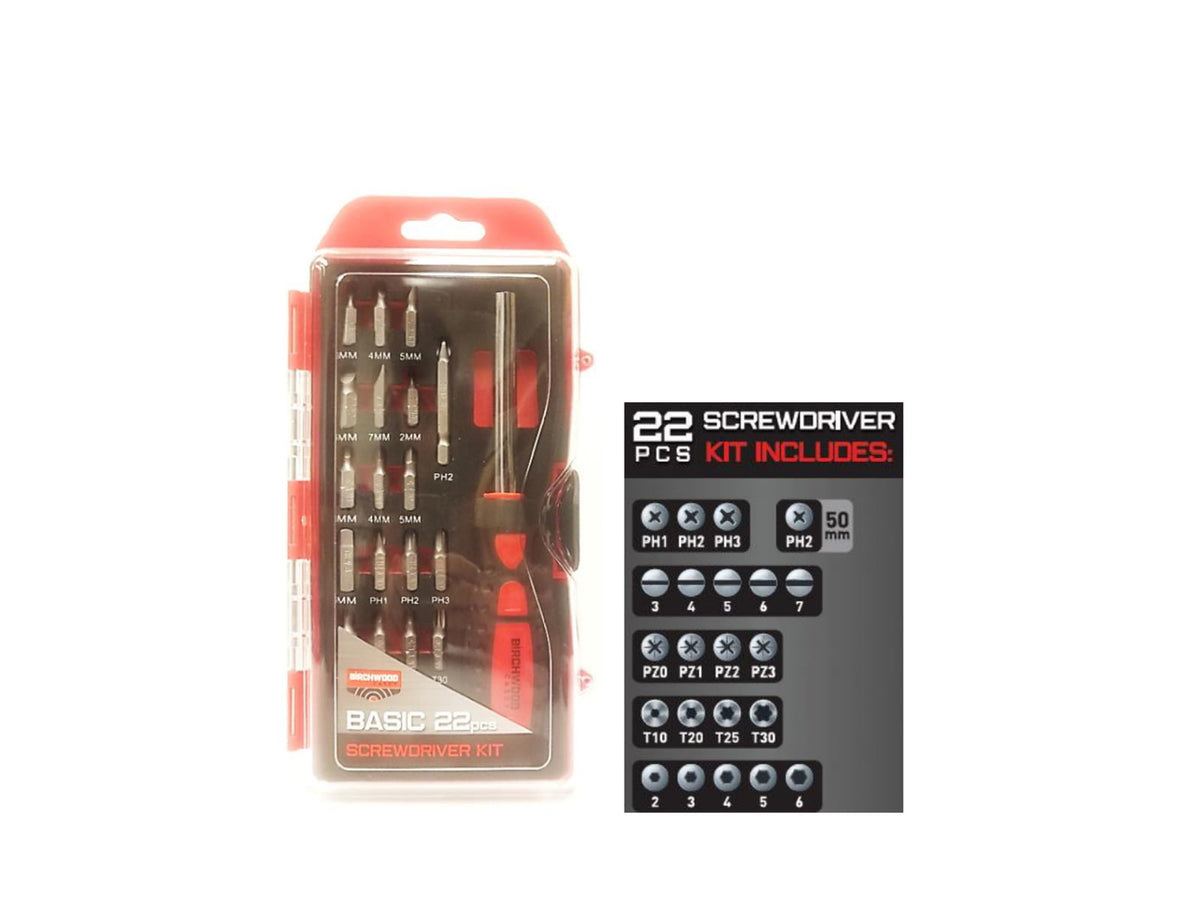 Birchwood Casey Basic Screwdriver Kit 22 Pieces BC-BSDS