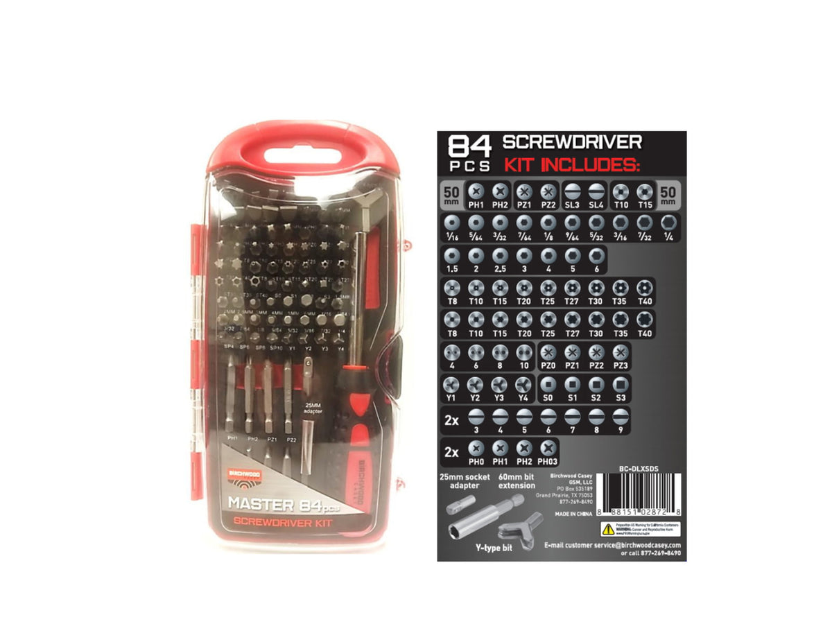 Birchwood Casey Pro Screwdriver Set 40 Pieces Black BC-PROSDS