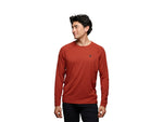 Black Diamond Alpenglow Long Sleeve Crew - Men's Tundra Large