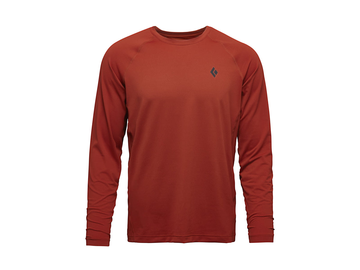 Black Diamond Alpenglow Long Sleeve Crew - Men's Tundra Large