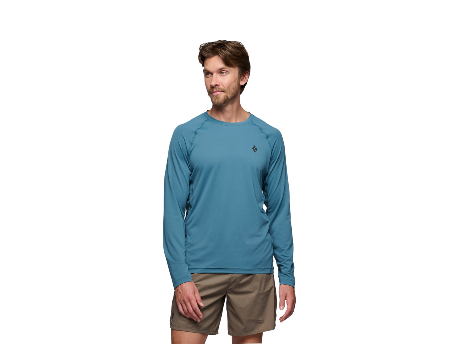 Black Diamond Alpenglow Long Sleeve Crew - Men's Tundra Large