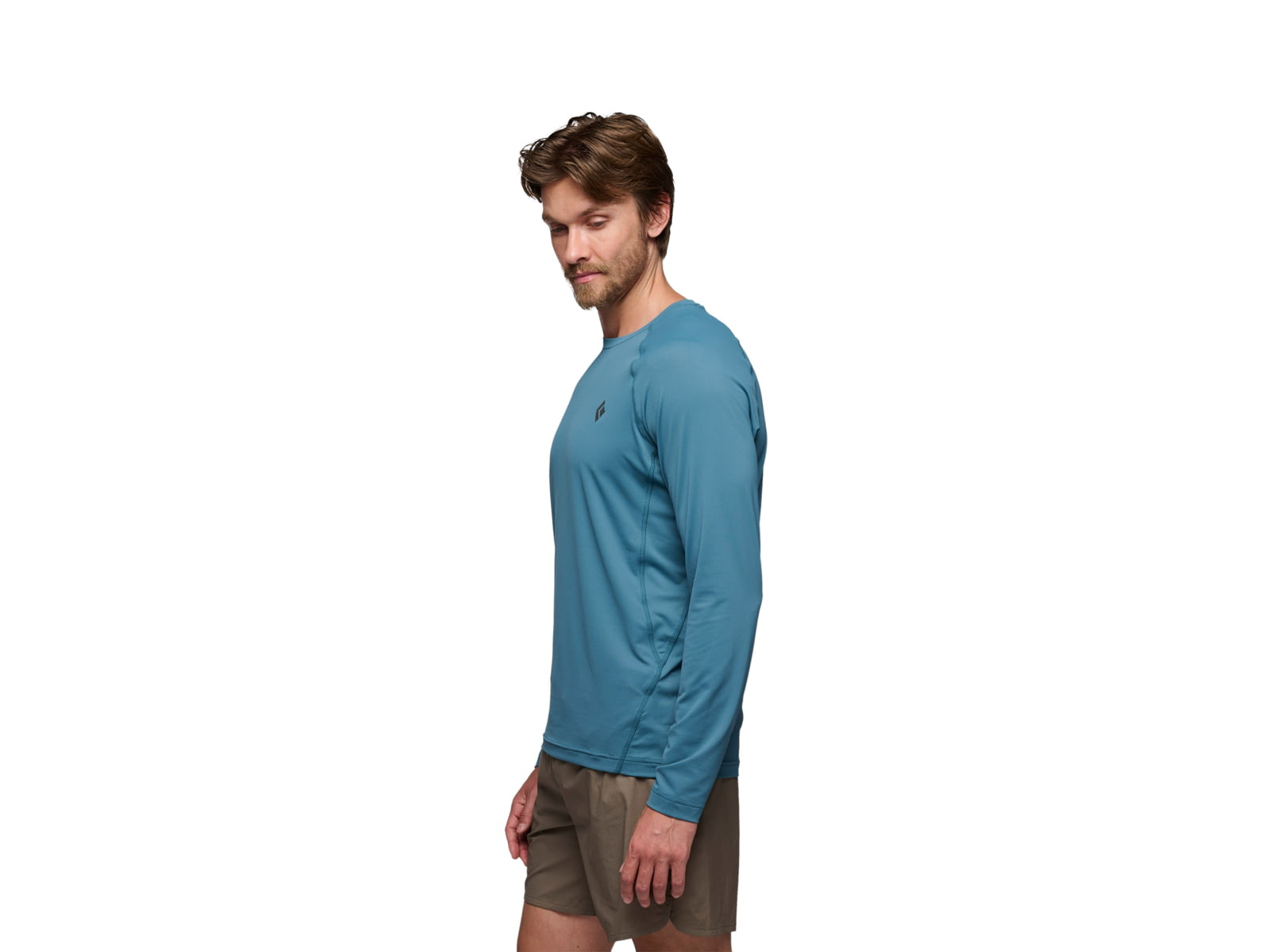 Black Diamond Alpenglow Long Sleeve Crew - Men's Tundra Large