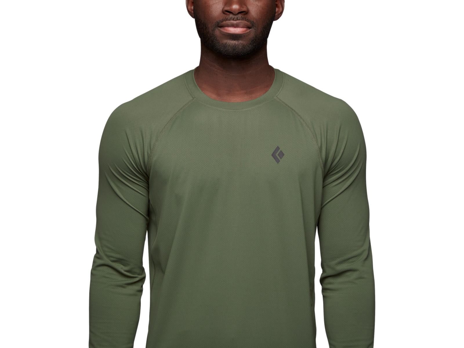 Black Diamond Alpenglow Long Sleeve Crew - Men's Tundra Large