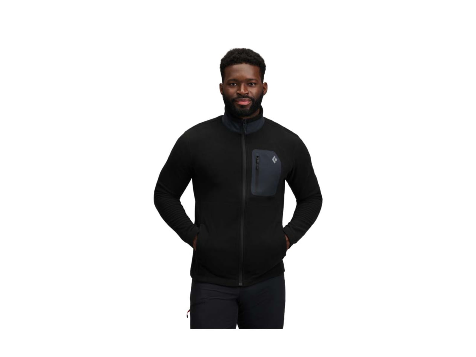 Black Diamond Rift Full-Zip Fleece Jacket - Men's Black-Black