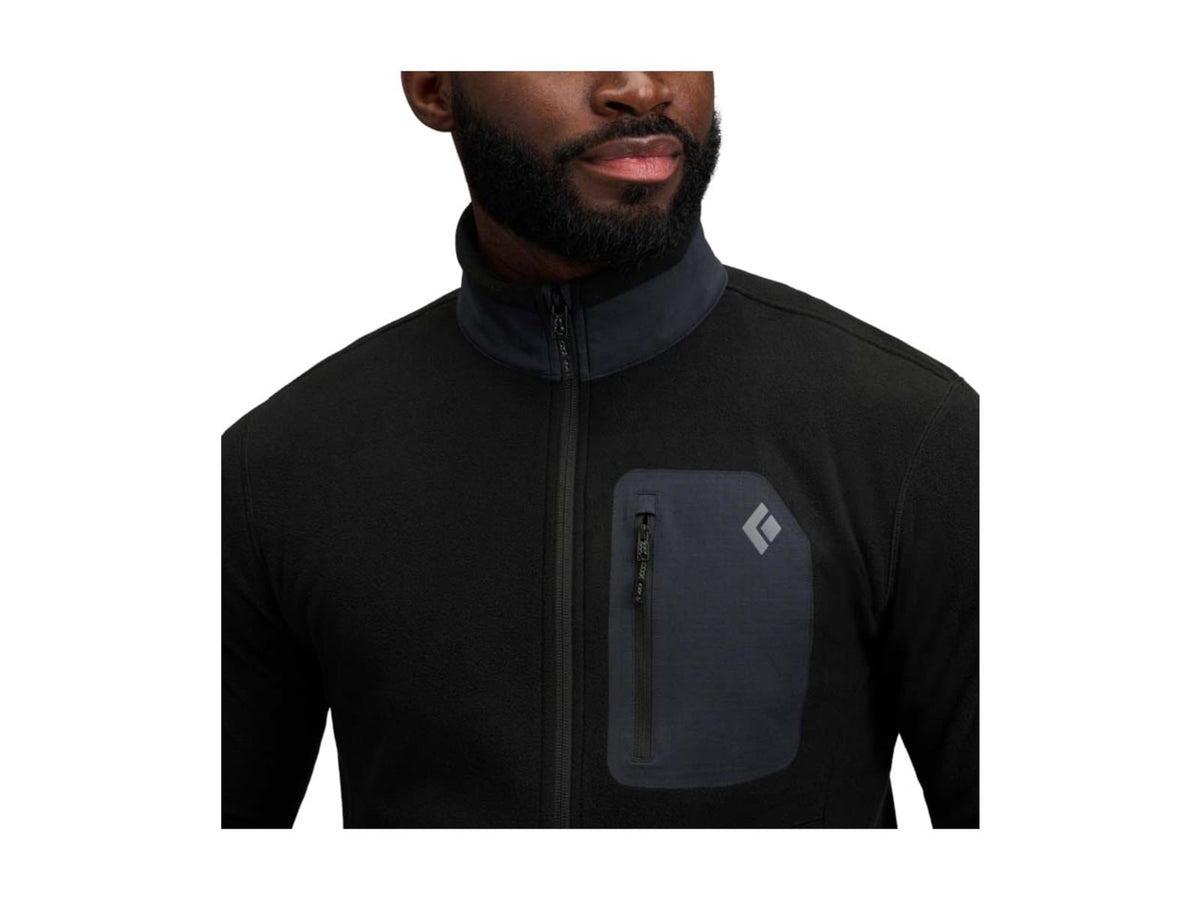 Black Diamond Rift Full-Zip Fleece Jacket - Men's Black-Black