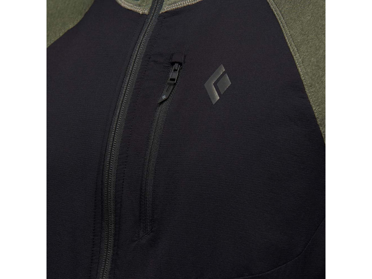 Black Diamond Coefficient LT Hybrid Hoody - Men's Tundra/Black Small