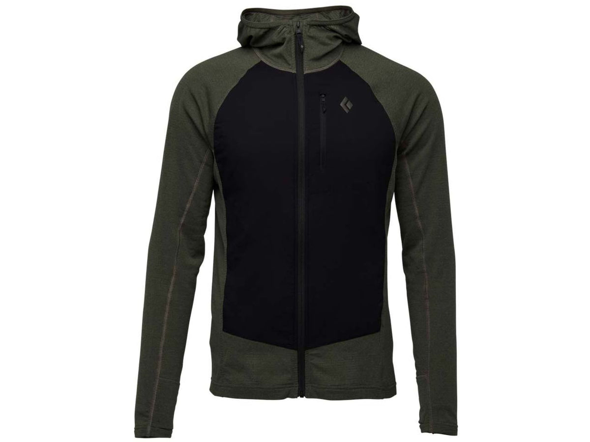 Black Diamond Coefficient LT Hybrid Hoody - Men's Tundra/Black Small