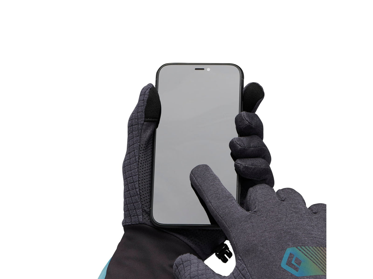 Black Diamond Deploy Wind Hood Gloves Carbon/Glacier