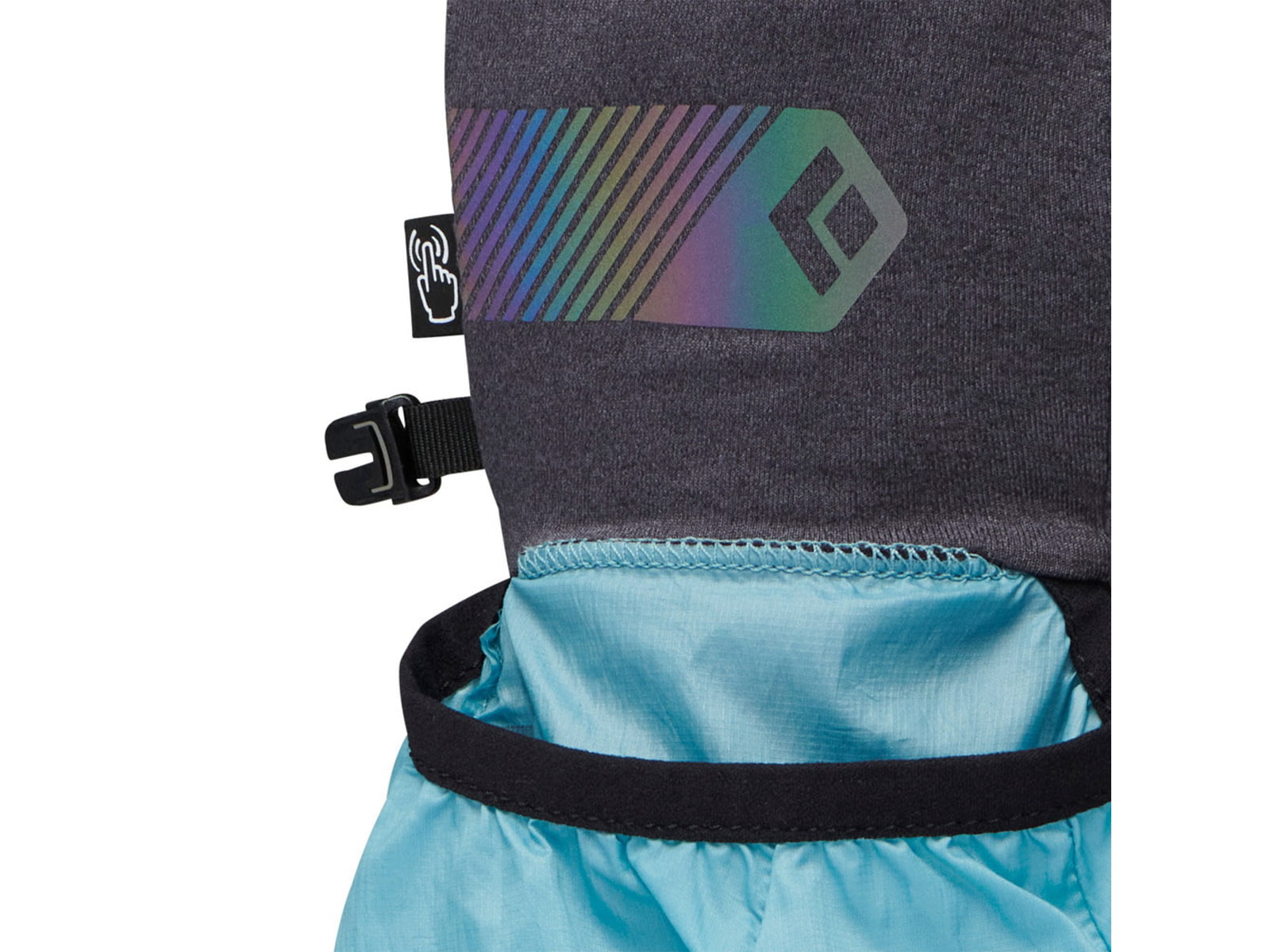 Black Diamond Deploy Wind Hood Gloves Carbon/Glacier