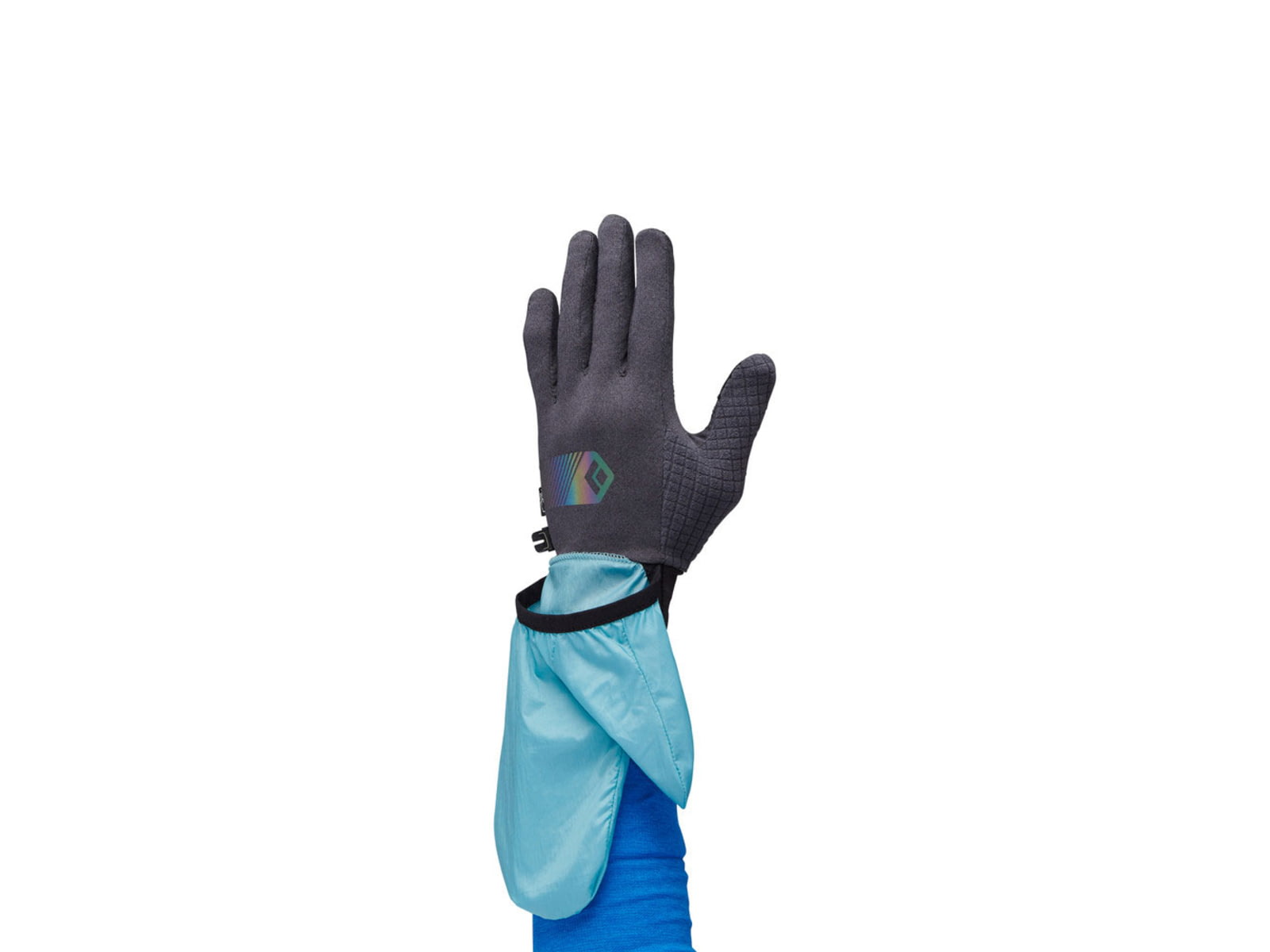 Black Diamond Deploy Wind Hood Gloves Carbon/Glacier