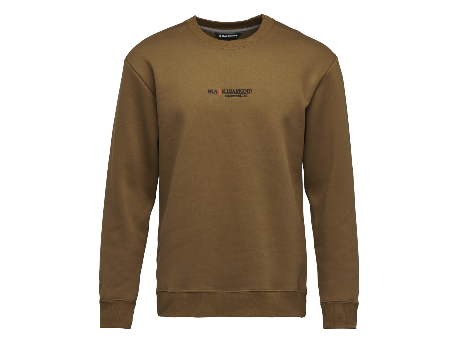 Black Diamond Heritage Wordmark Crewneck - Men's Dark Curry