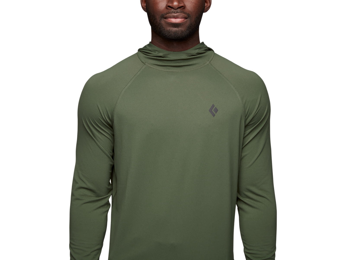 Black Diamond LS Alpenglow Hoody - Men's Tundra Small