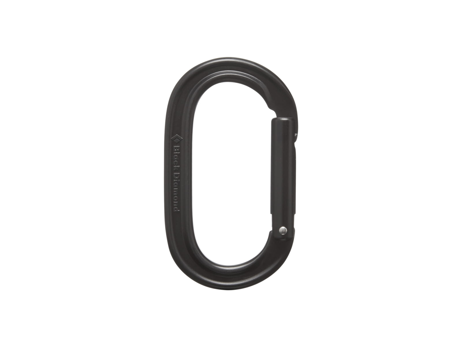 Black Diamond Oval Keylock Carabiner Black One Size