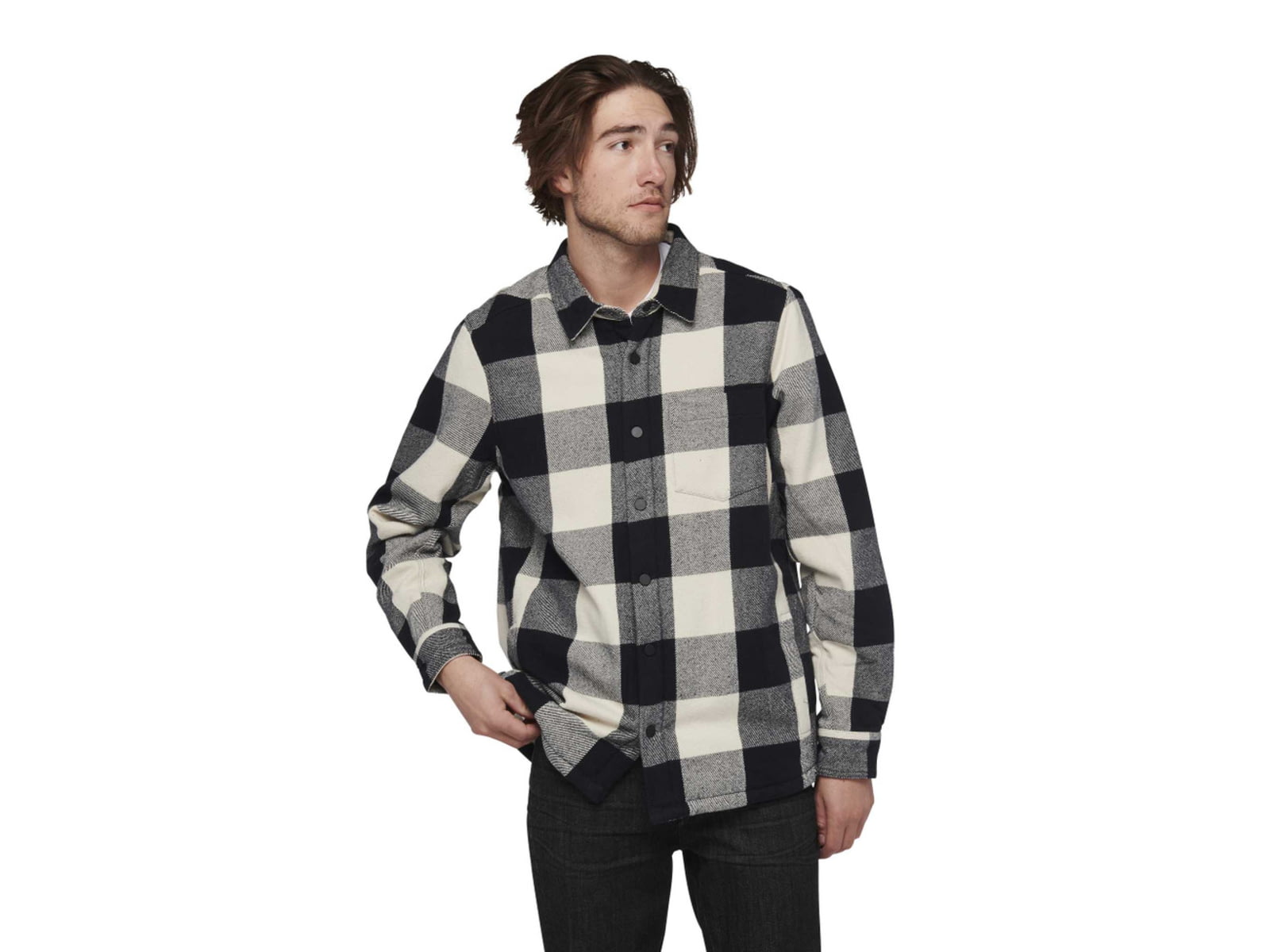 Black Diamond Project Lined Flannel - Men's Iron Red/Black Medium