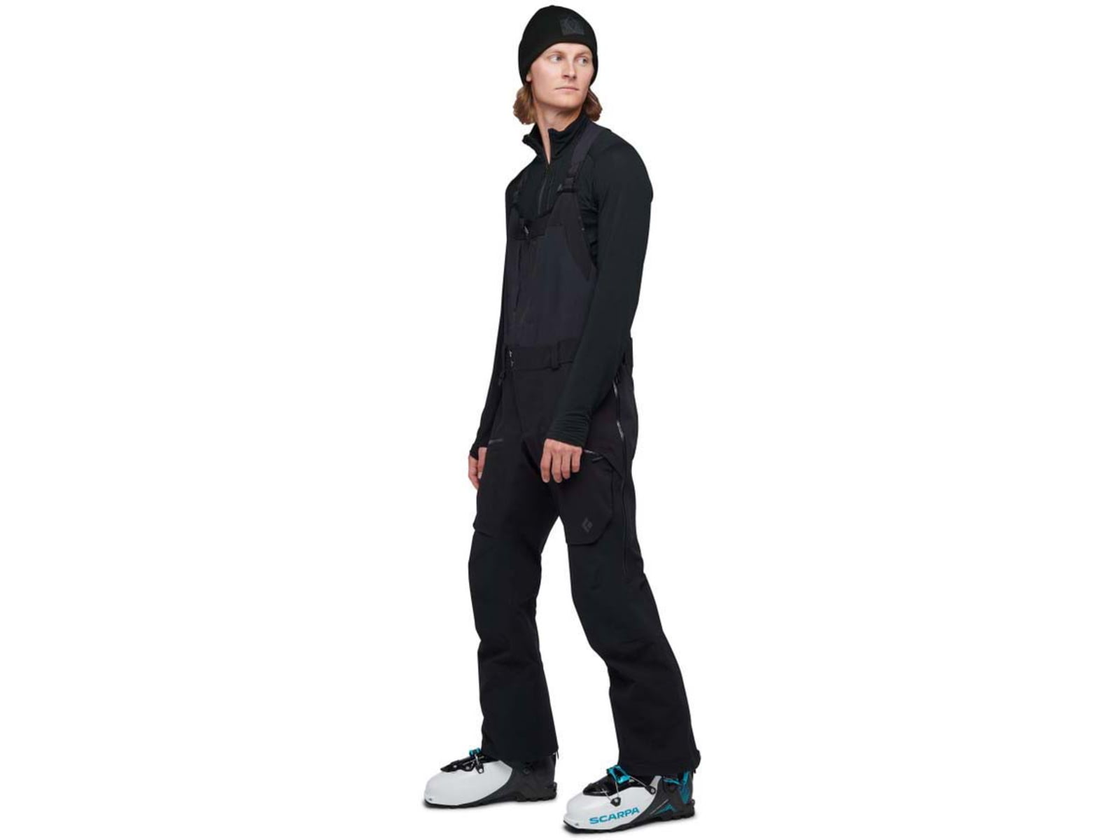 USED Black Diamond Recon Stretch Pro Bibs - Men's Small Black