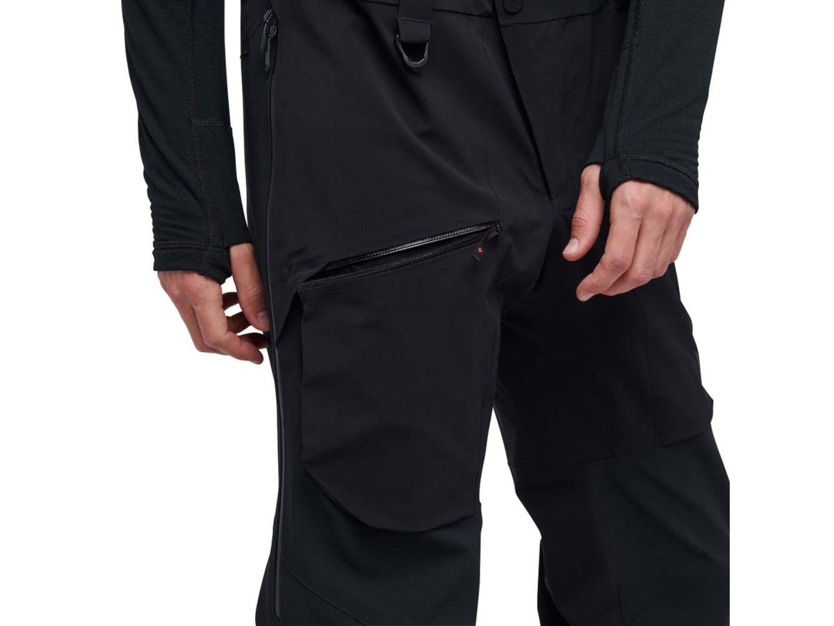 USED Black Diamond Recon Stretch Pro Bibs - Men's Small Black