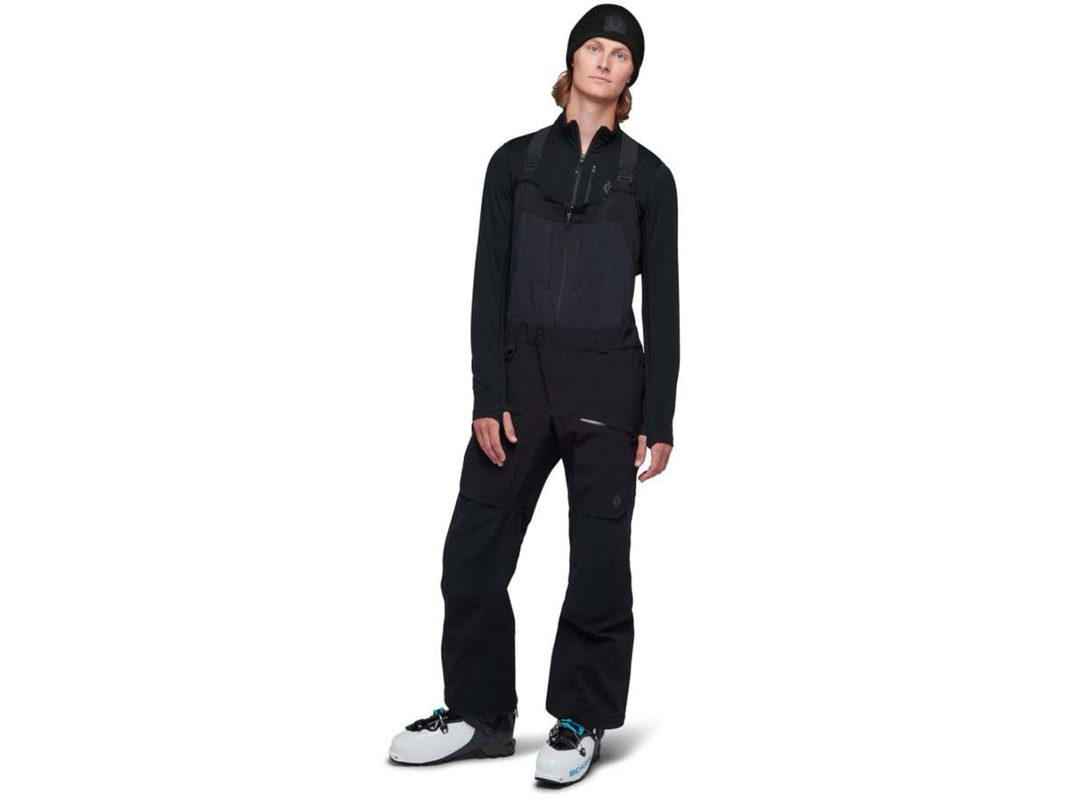 USED Black Diamond Recon Stretch Pro Bibs - Men's Small Black