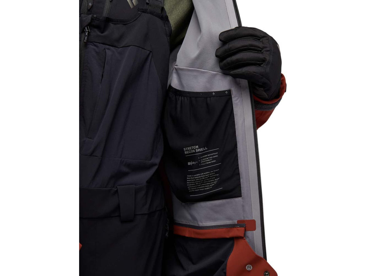 Black Diamond Recon Stretch Ski Shell - Men's Mulled Cider/Black/Octane Small