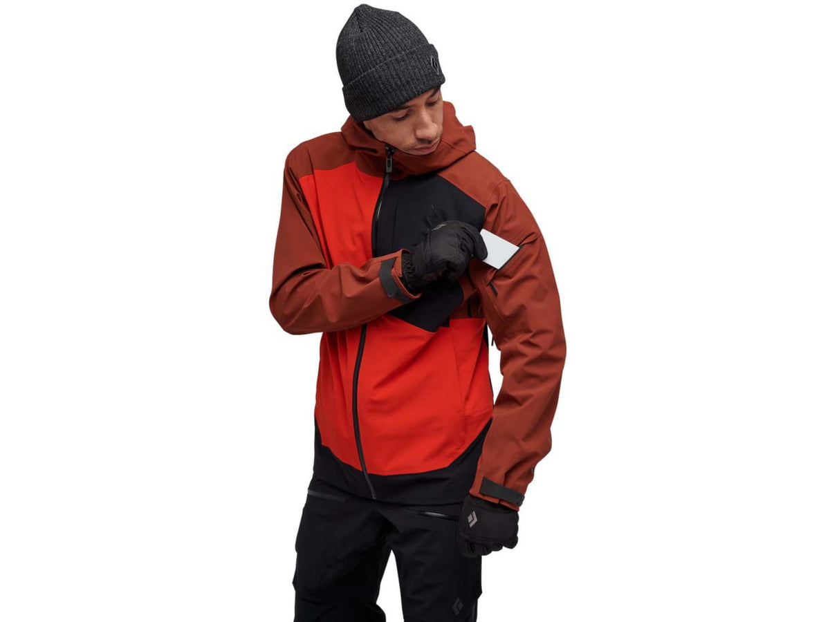 Black Diamond Recon Stretch Ski Shell - Men's Mulled Cider/Black/Octane Small