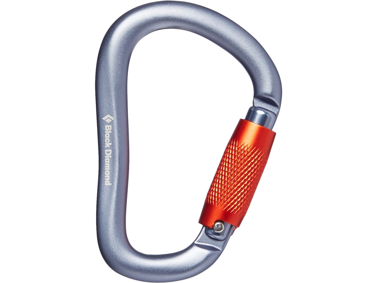Black Diamond Rocklock Twistlock Carabiner Gray