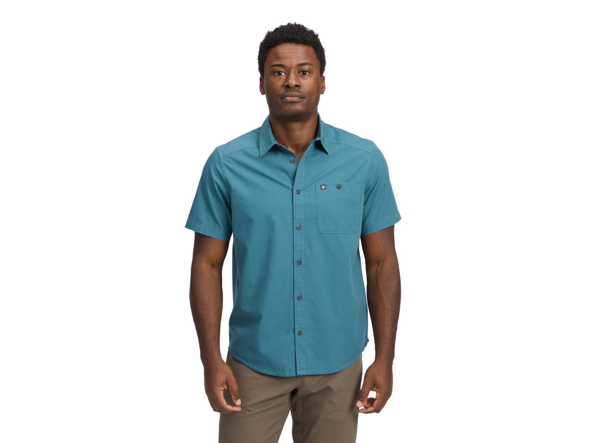 Black Diamond Wingate Short Sleeve Shirt - Men's Steel Grey Large