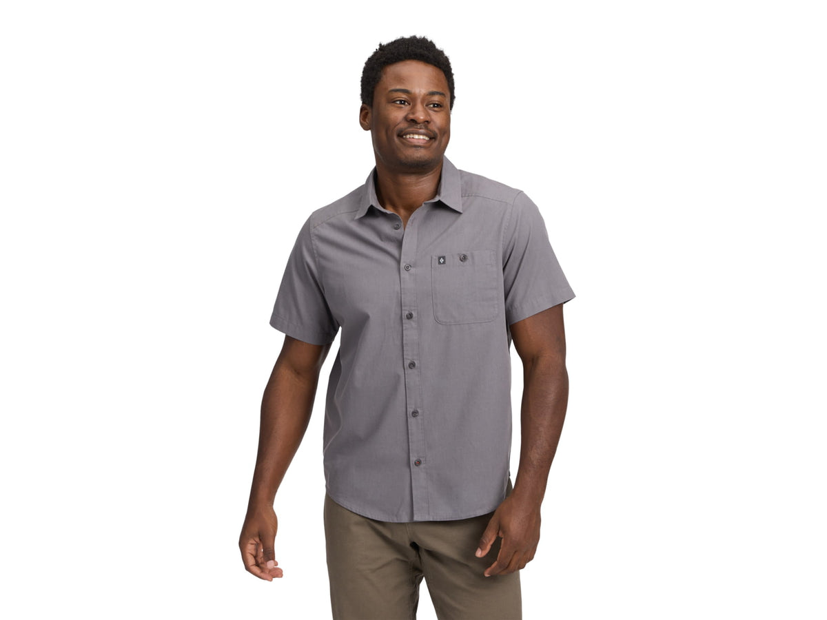 Black Diamond Wingate Short Sleeve Shirt - Men's Steel Grey Large