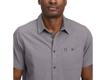 Black Diamond Wingate Short Sleeve Shirt - Men's Steel Grey Large