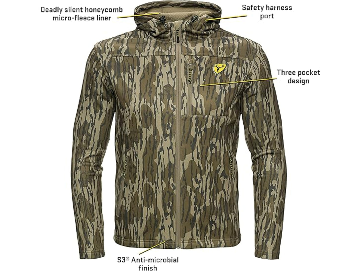 Blocker Outdoors Silentec Jacket - Men's Mossy Oak Bottomlands Camo Extra Large