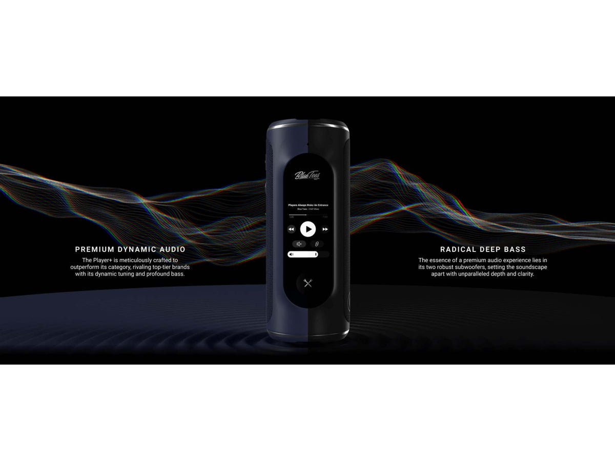 Blue Tees Golf The Player+ Speaker Black SK-GPS-TP-BK