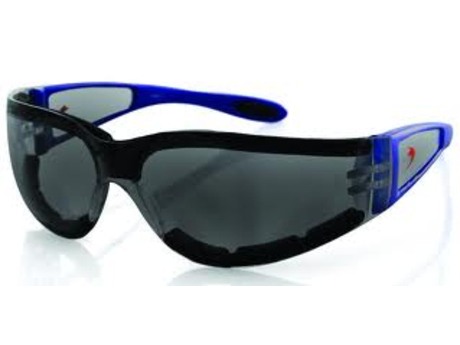 Bobster Shield II Sunglasses Blue Frame Smoked Grey Lens