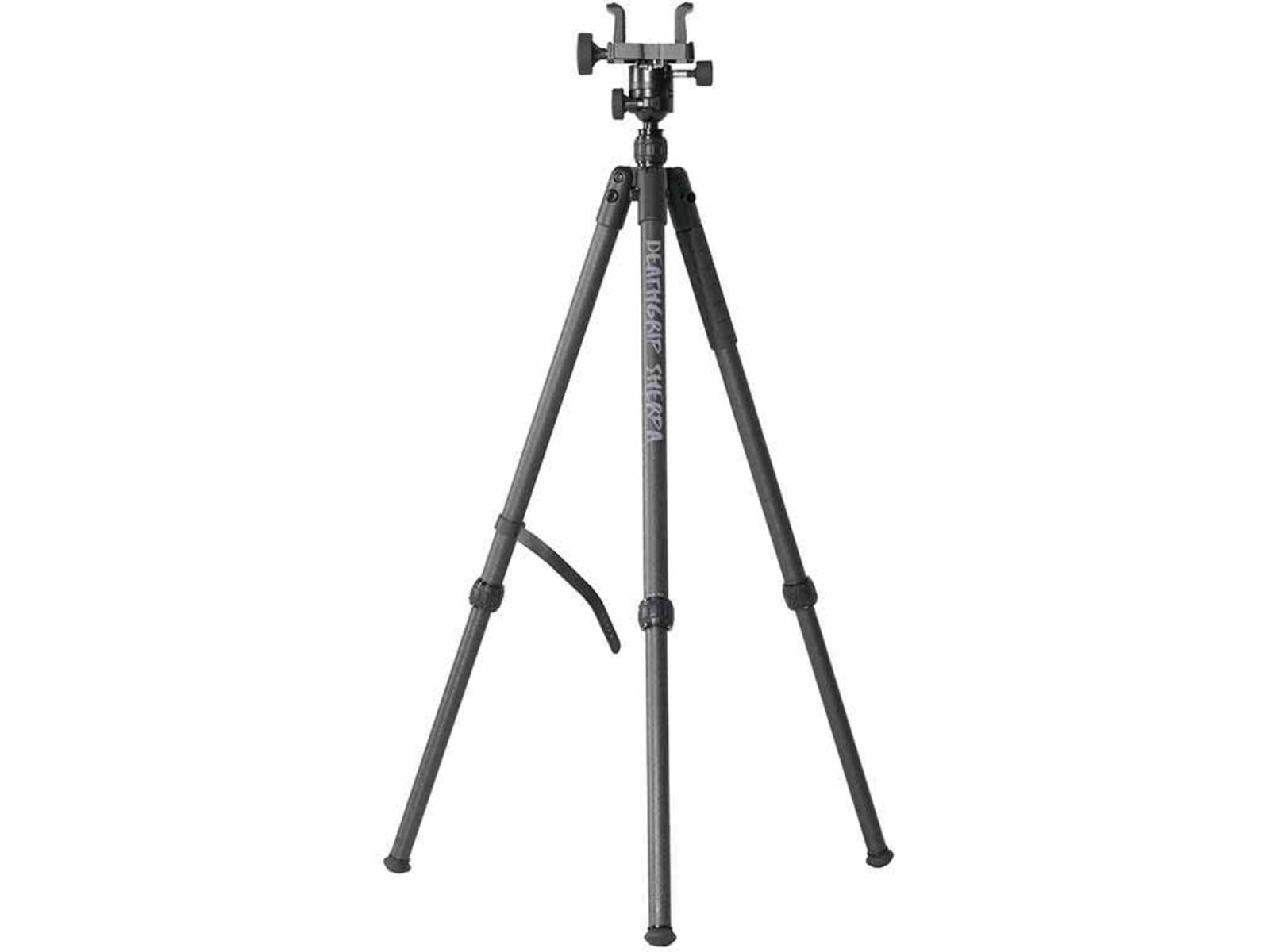 BOG DeathGrip Shepra Carbon Fiber Tripod Arca-Swiss Mount Ultra-Smooth Ball Head 360 D Rotation/180 D Tilt Rubber Feet DeathGrip Clamping Micro Height