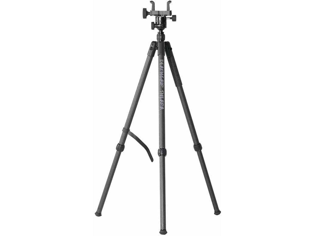 BOG DeathGrip Shepra Carbon Fiber Tripod Arca-Swiss Mount Ultra-Smooth Ball Head 360 D Rotation/180 D Tilt Rubber Feet DeathGrip Clamping Micro Height