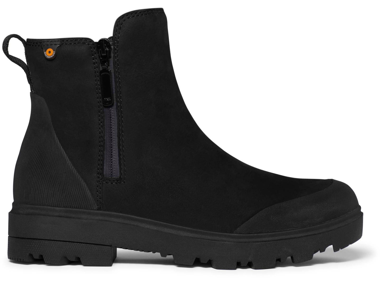 Bogs Holly Zip Leather Shoes - Women's Black