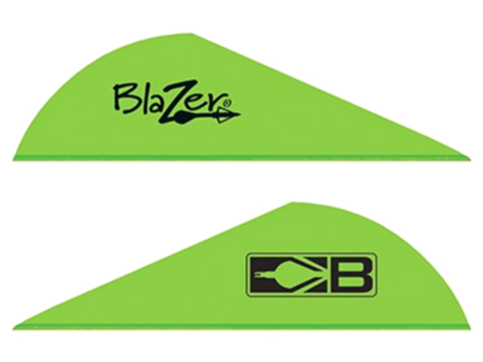 Bohning Blazer Vanes 2 Solid Neon Green 100pk