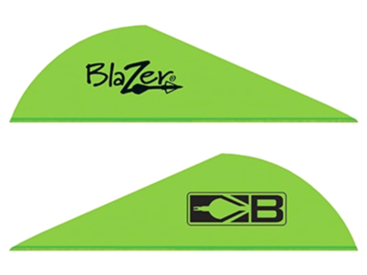 Bohning Blazer Vanes 2 Solid Neon Green 100pk