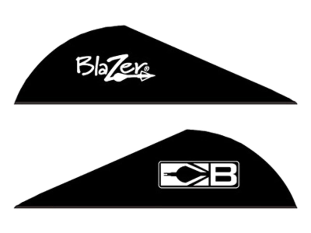 Bohning Blazer Vanes Solid 2 Black 100pk