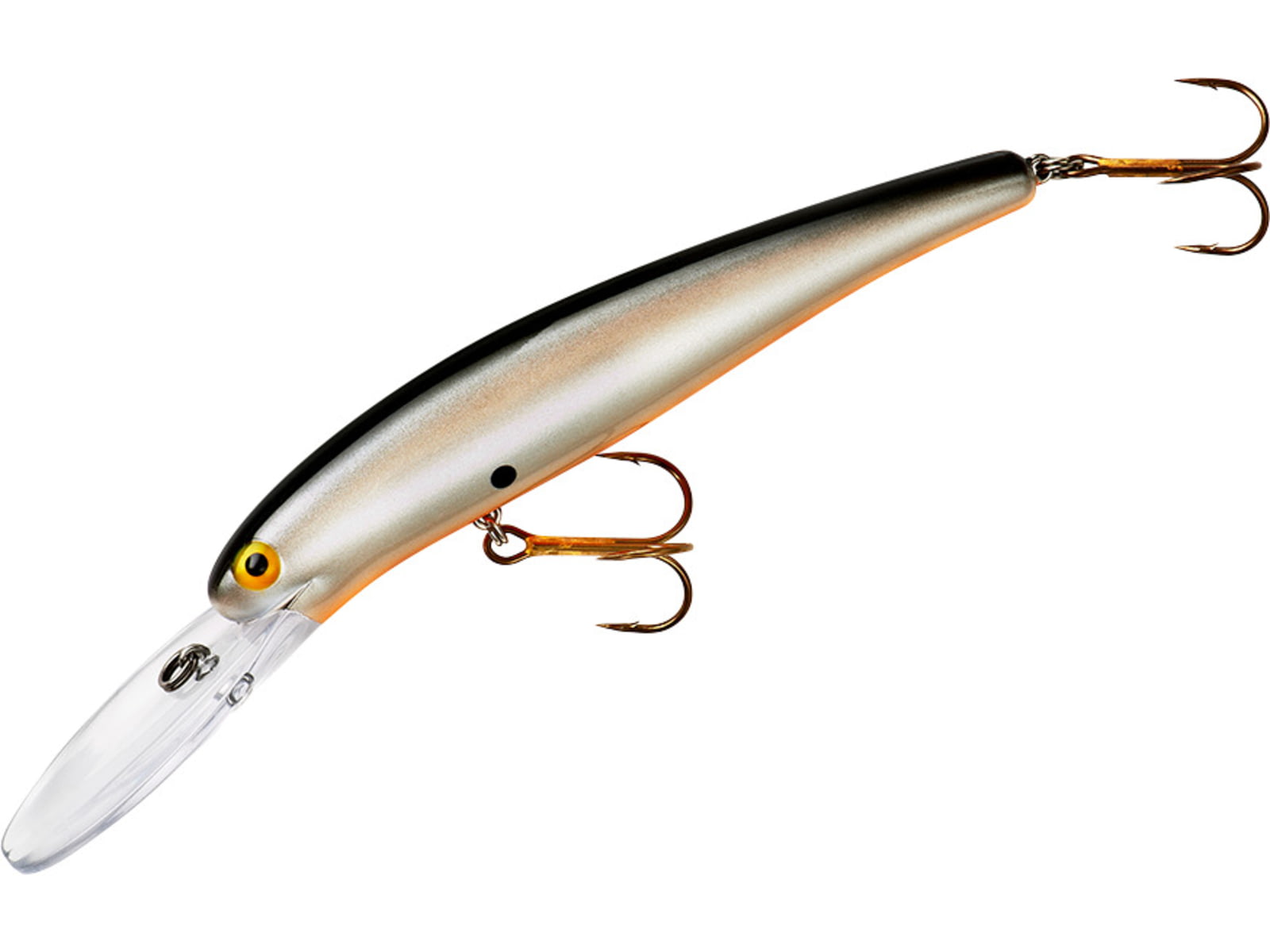 Bomber Deep Long 25A Crankbait 4.7in 0.74oz Pearl/Black Back B25APBO